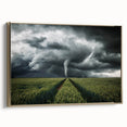 Tornado in a Stormy Field - Earthy Phenomena Wall Art Print