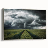 Tornado in a Stormy Field - Earthy Phenomena Wall Art Print