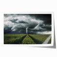 Tornado in a Stormy Field - Earthy Phenomena Wall Art Print