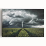 Tornado in a Stormy Field - Earthy Phenomena Wall Art Print