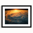 Sunlit Cyclone from Space - Earthy Phenomena Wall Art Print
