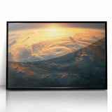 Sunlit Cyclone from Space - Earthy Phenomena Wall Art Print