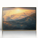 Sunlit Cyclone from Space - Earthy Phenomena Wall Art Print