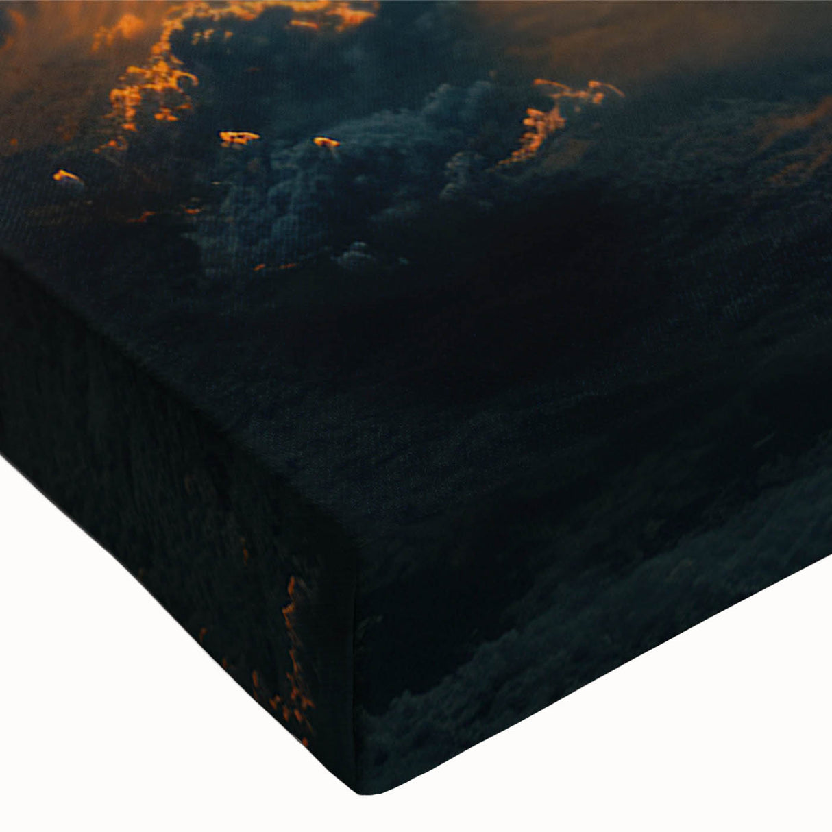 Sunlit Cyclone from Space - Earthy Phenomena Wall Art Print
