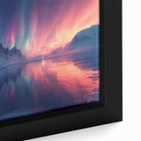 Aurora Borealis Over Frozen Landscape - Earth Phenomena Wall Art Print