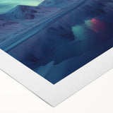 Aurora Borealis Over Frozen Landscape - Earth Phenomena Wall Art Print