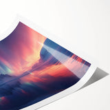 Aurora Borealis Over Frozen Landscape - Earth Phenomena Wall Art Print