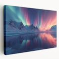 Aurora Borealis Over Frozen Landscape - Earth Phenomena Wall Art Print