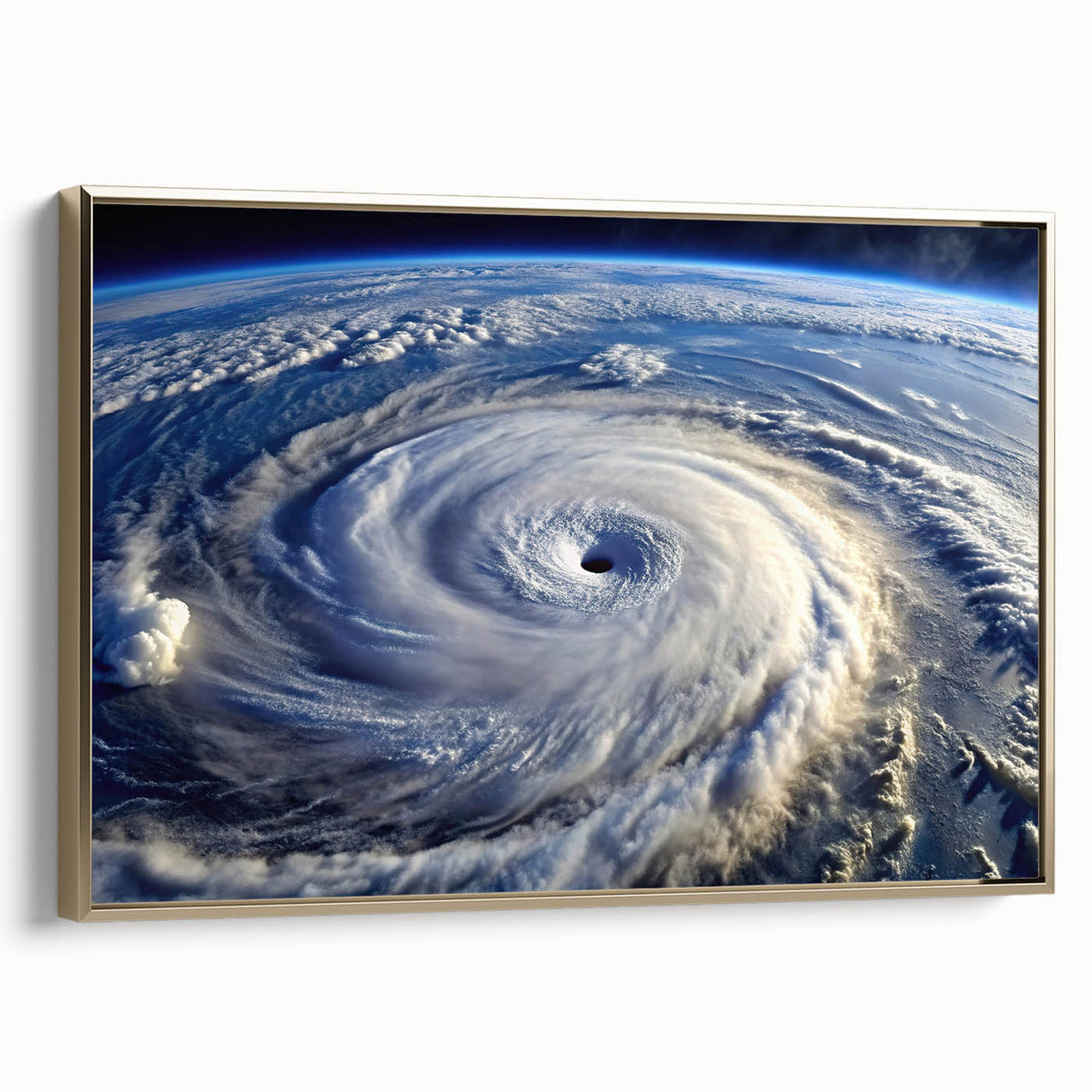 Hurricane Eye from Space - Earthy Phenomena Wall Art Print