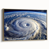 Hurricane Eye from Space - Earthy Phenomena Wall Art Print