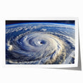Hurricane Eye from Space - Earthy Phenomena Wall Art Print