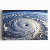 Hurricane Eye from Space - Earthy Phenomena Wall Art Print