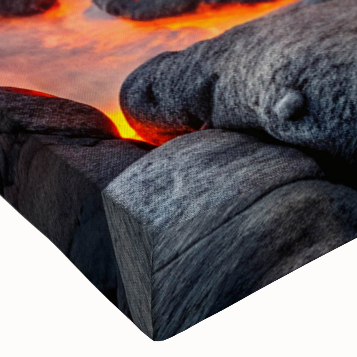 Volcanic Eruption with Lava Flow - Earthy Phenomena Wall Art Print