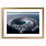 Cyclone Eye from Space - Earth and Space Phenomena Wall Art Print