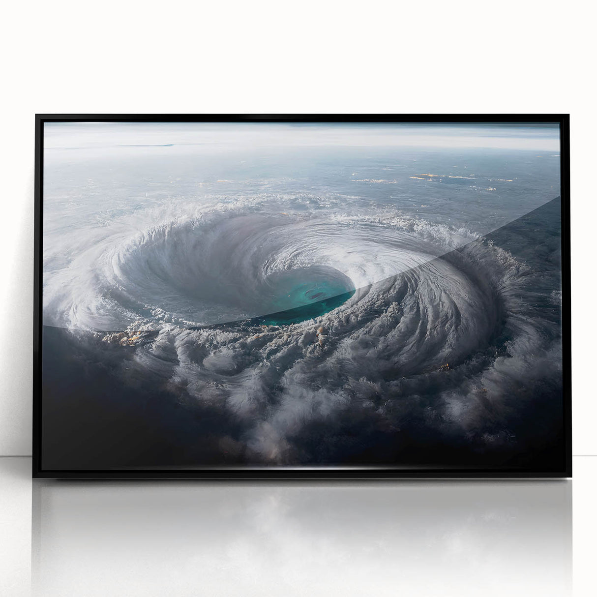 Cyclone Eye from Space - Earth and Space Phenomena Wall Art Print