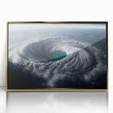 Cyclone Eye from Space - Earth and Space Phenomena Wall Art Print