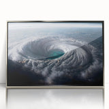 Cyclone Eye from Space - Earth and Space Phenomena Wall Art Print