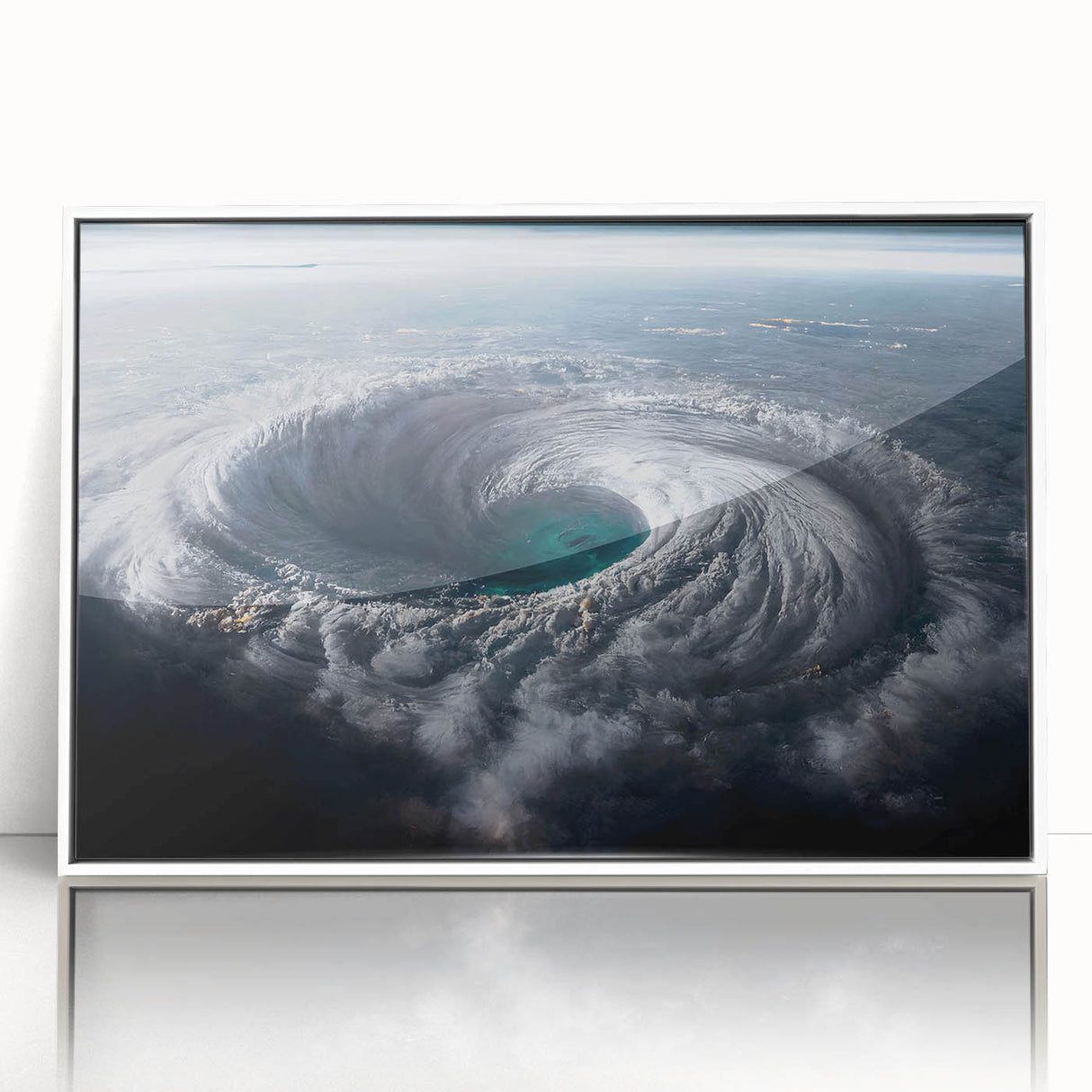 Cyclone Eye from Space - Earth and Space Phenomena Wall Art Print