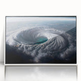 Cyclone Eye from Space - Earth and Space Phenomena Wall Art Print