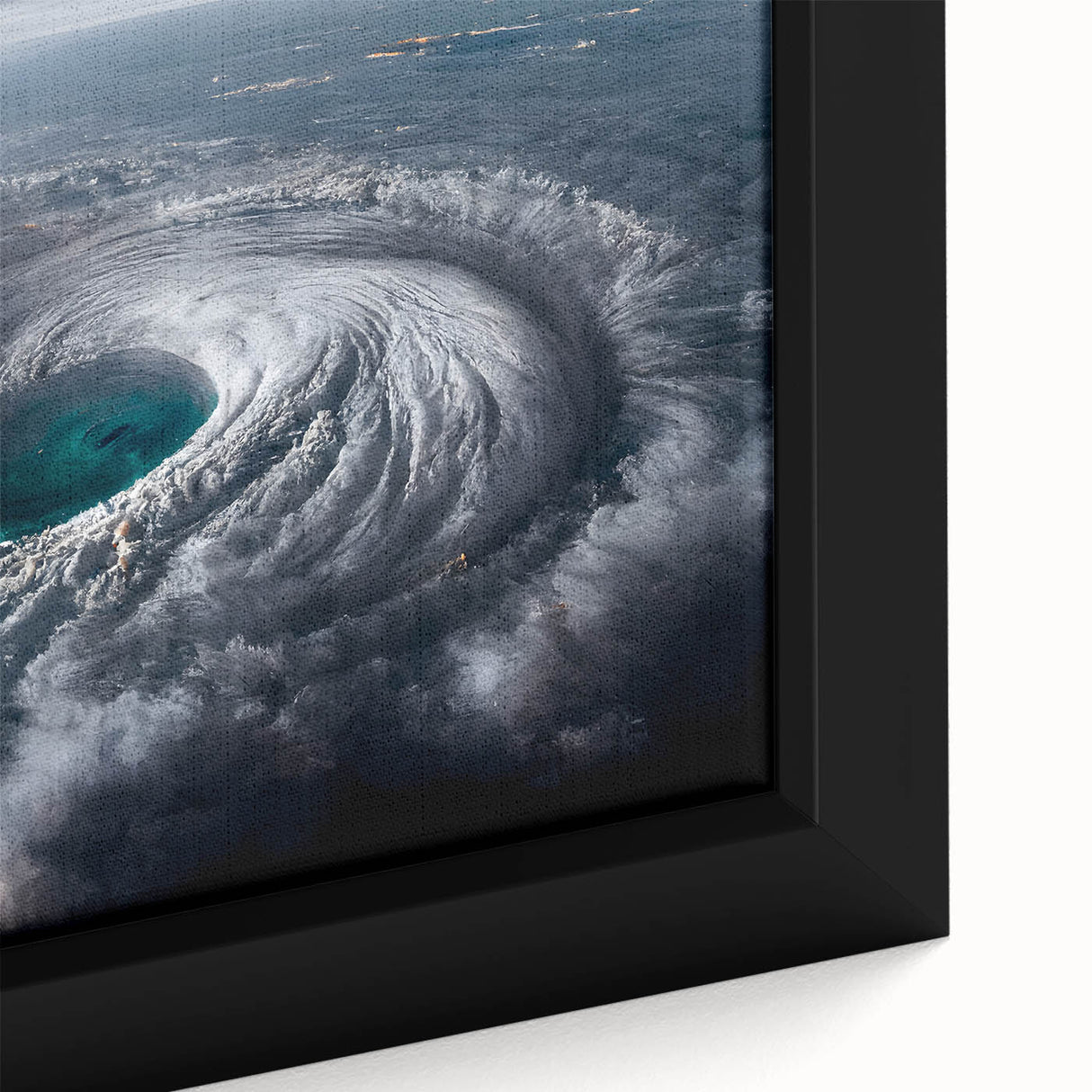 Cyclone Eye from Space - Earth and Space Phenomena Wall Art Print