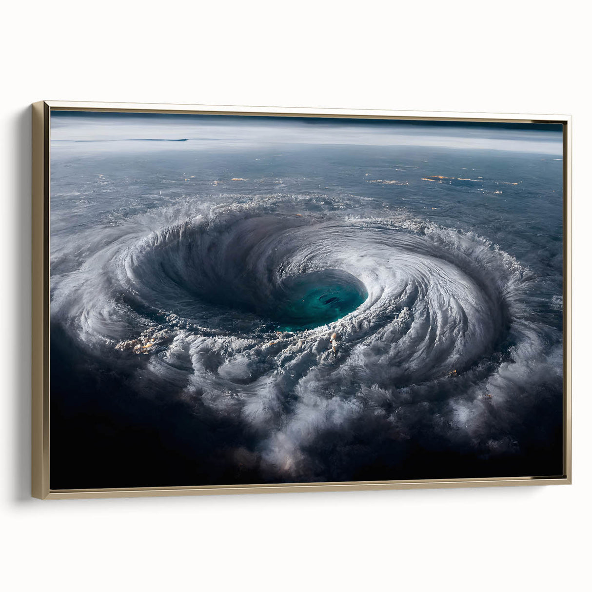 Cyclone Eye from Space - Earth and Space Phenomena Wall Art Print
