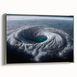Cyclone Eye from Space - Earth and Space Phenomena Wall Art Print