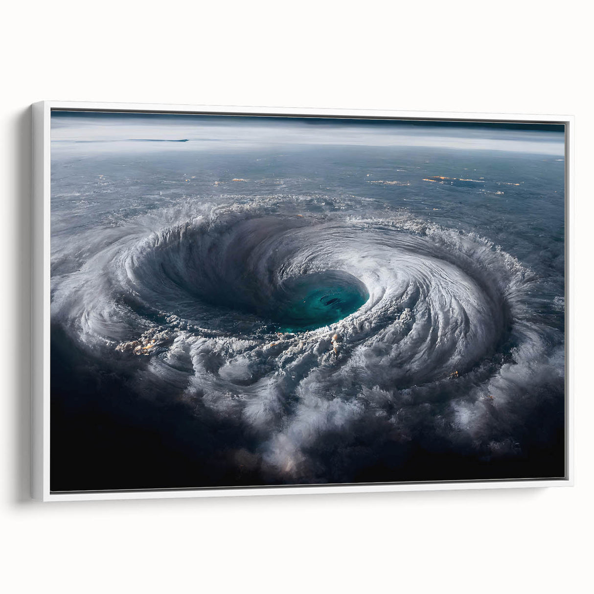 Cyclone Eye from Space - Earth and Space Phenomena Wall Art Print