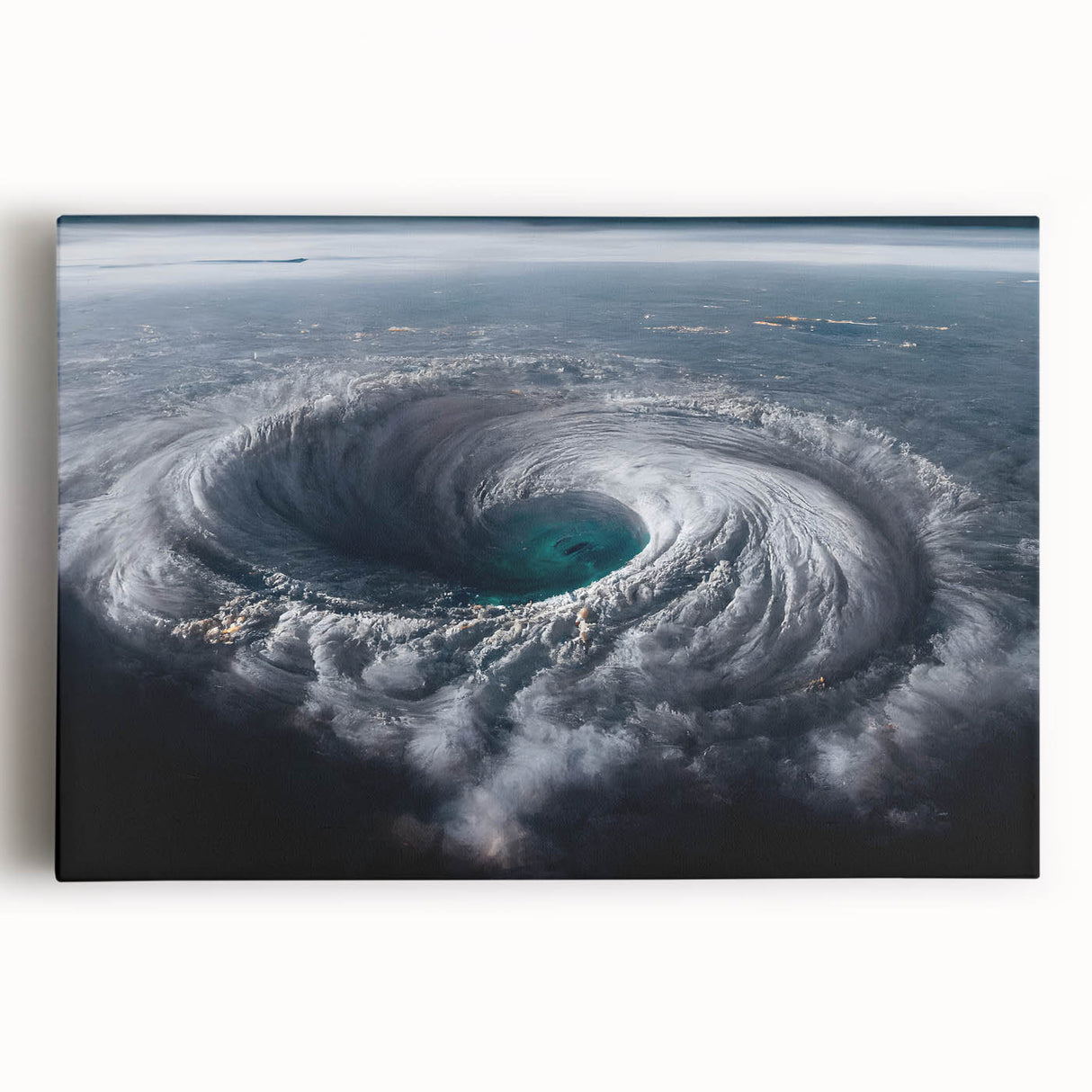 Cyclone Eye from Space - Earth and Space Phenomena Wall Art Print