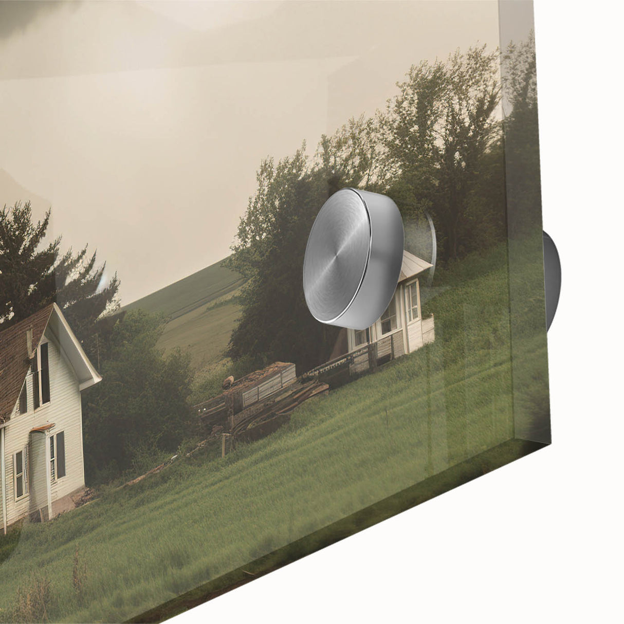 Tornado Approaching Farmhouse - Earthy Phenomena Wall Art Print