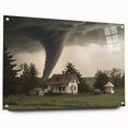 Tornado Approaching Farmhouse - Earthy Phenomena Wall Art Print