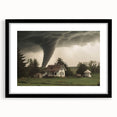 Tornado Approaching Farmhouse - Earthy Phenomena Wall Art Print
