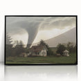 Tornado Approaching Farmhouse - Earthy Phenomena Wall Art Print