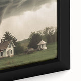 Tornado Approaching Farmhouse - Earthy Phenomena Wall Art Print