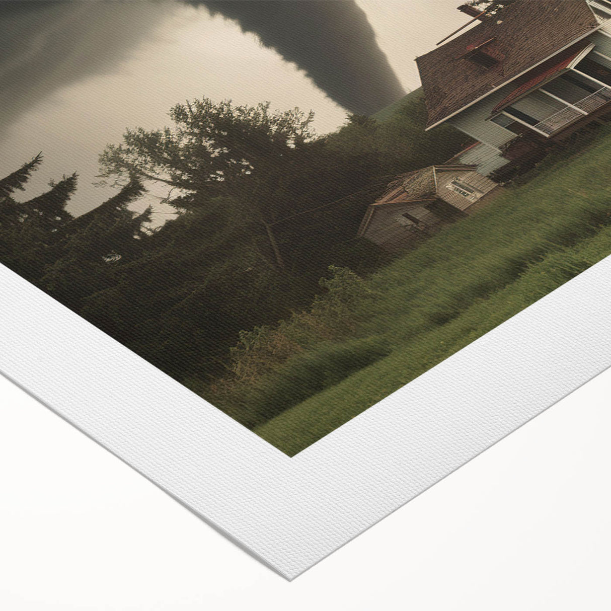 Tornado Approaching Farmhouse - Earthy Phenomena Wall Art Print