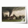 Tornado Approaching Farmhouse - Earthy Phenomena Wall Art Print