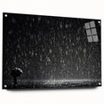 Solitary Figure in Rainstorm - Earthy Phenomena Wall Art Print