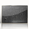Solitary Figure in Rainstorm - Earthy Phenomena Wall Art Print