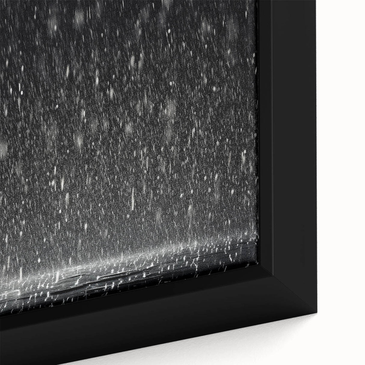 Solitary Figure in Rainstorm - Earthy Phenomena Wall Art Print