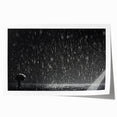 Solitary Figure in Rainstorm - Earthy Phenomena Wall Art Print