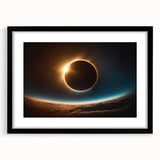 Stunning Solar Eclipse Wall Art – Space-Themed Eclipse Canvas Print