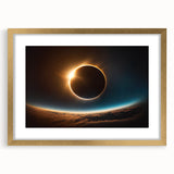Stunning Solar Eclipse Wall Art – Space-Themed Eclipse Canvas Print