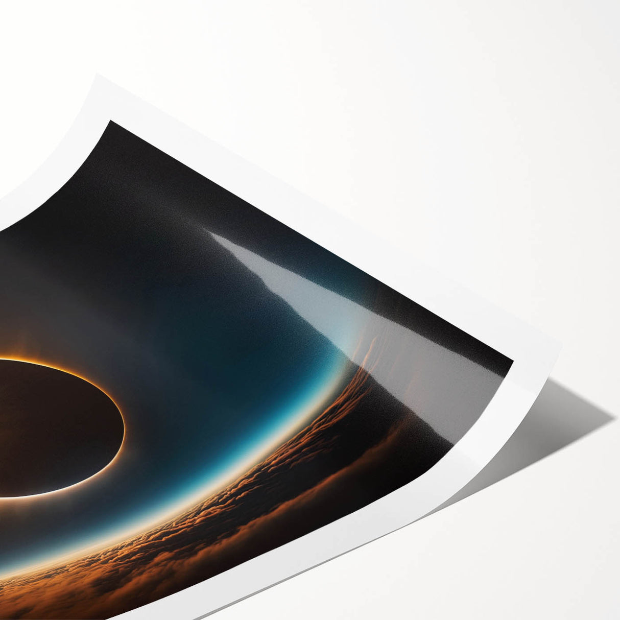 Stunning Solar Eclipse Wall Art – Space-Themed Eclipse Canvas Print