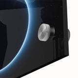 Cosmic Solar Eclipse Wall Art – Black and Blue Eclipse Canvas Print