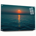 Ocean Eclipse Wall Art – Stunning Solar Eclipse Over Water Canvas Print