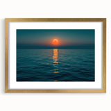 Ocean Eclipse Wall Art – Stunning Solar Eclipse Over Water Canvas Print