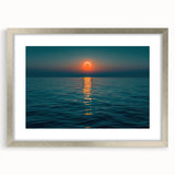 Ocean Eclipse Wall Art – Stunning Solar Eclipse Over Water Canvas Print