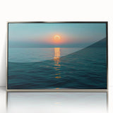 Ocean Eclipse Wall Art – Stunning Solar Eclipse Over Water Canvas Print