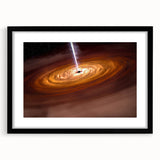 Cosmic Black Hole Wall Art: Space & Starry Night Astronomy Canvas Prints
