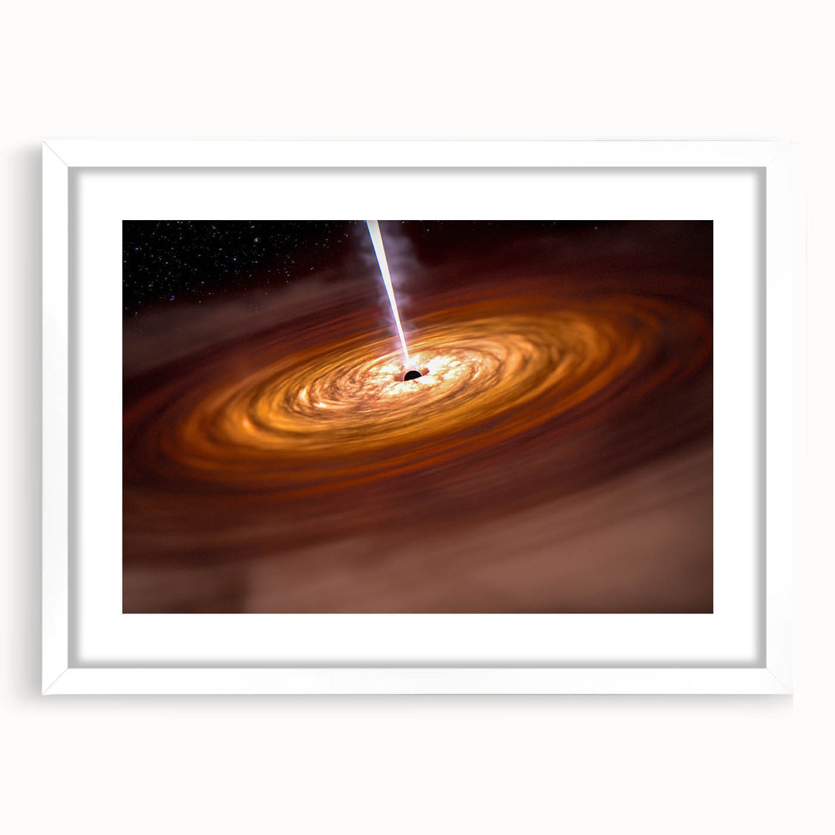 Cosmic Black Hole Wall Art: Space & Starry Night Astronomy Canvas Prints