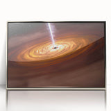 Cosmic Black Hole Wall Art: Space & Starry Night Astronomy Canvas Prints